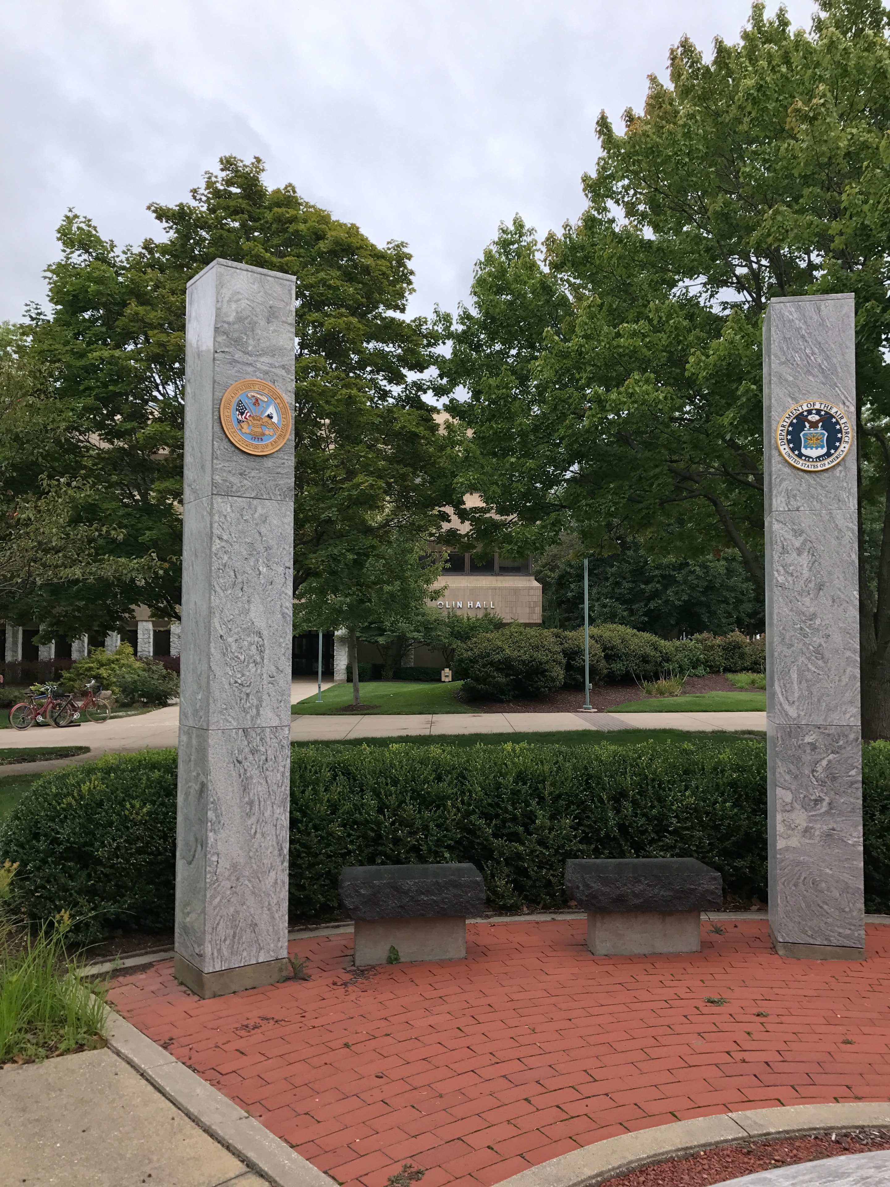 University of Akron United States military service memorial