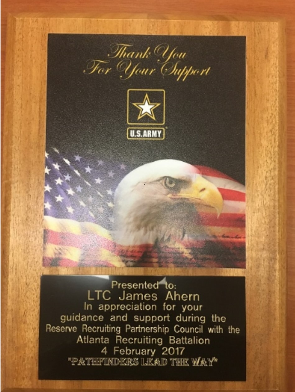 Atlanta Reserve Recruiting Partnership Council recognition, 4 February 2017