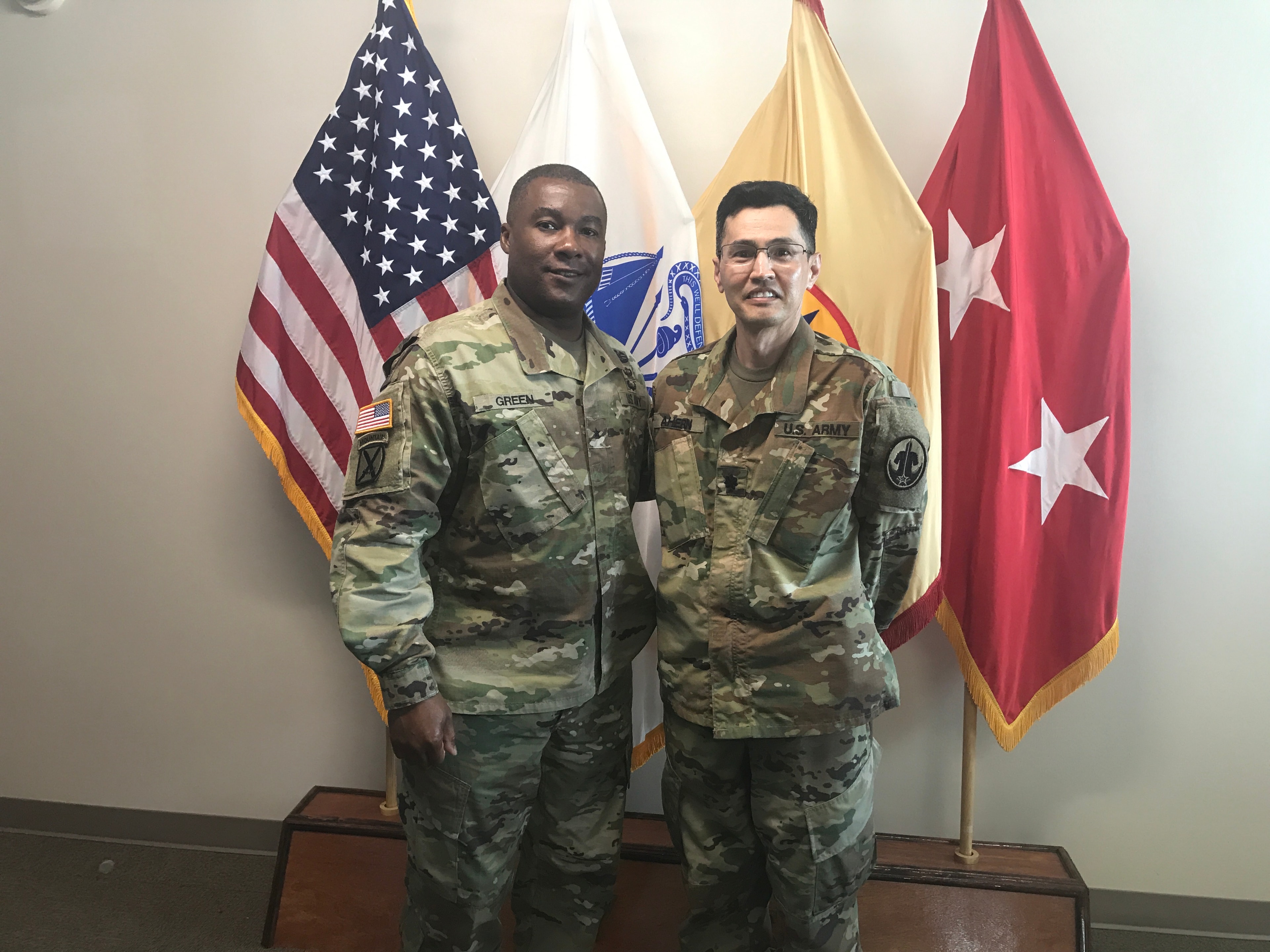 Battalion Commander with DCG, 377th TSC, 2017