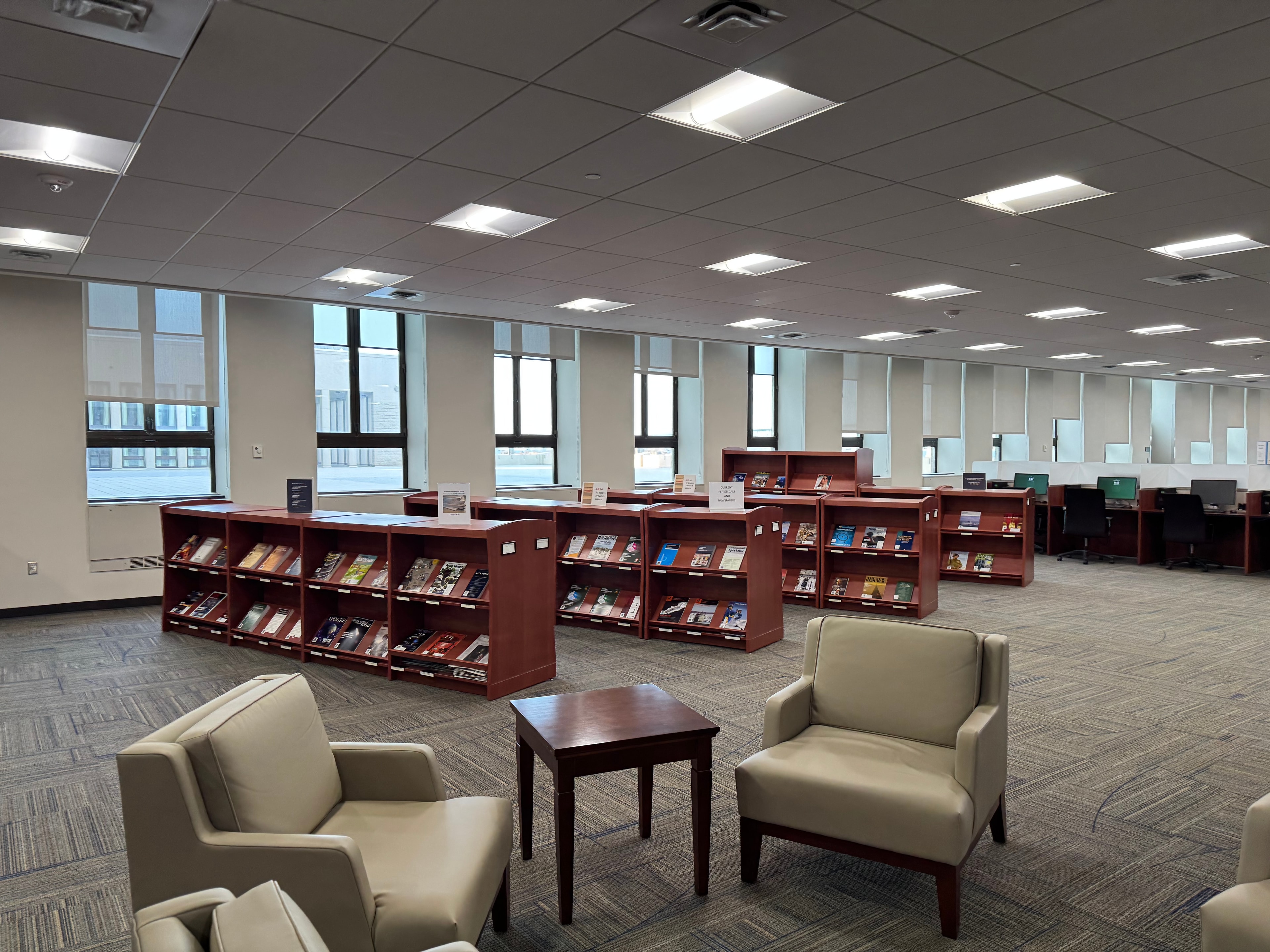 Eccles Library journal reading room