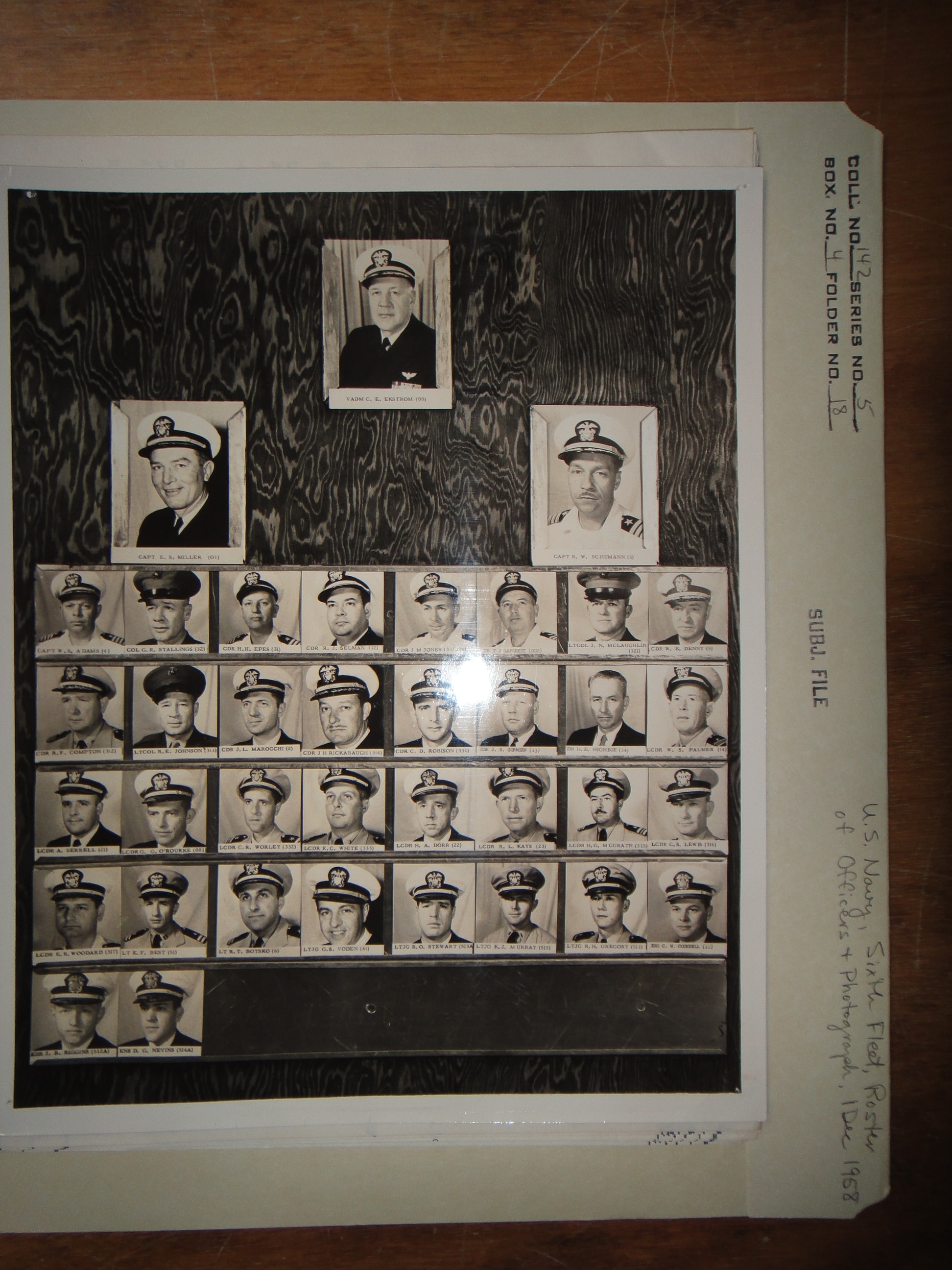 CAPT Edwin S. Miller — U.S. Sixth Fleet staff photo, 1958