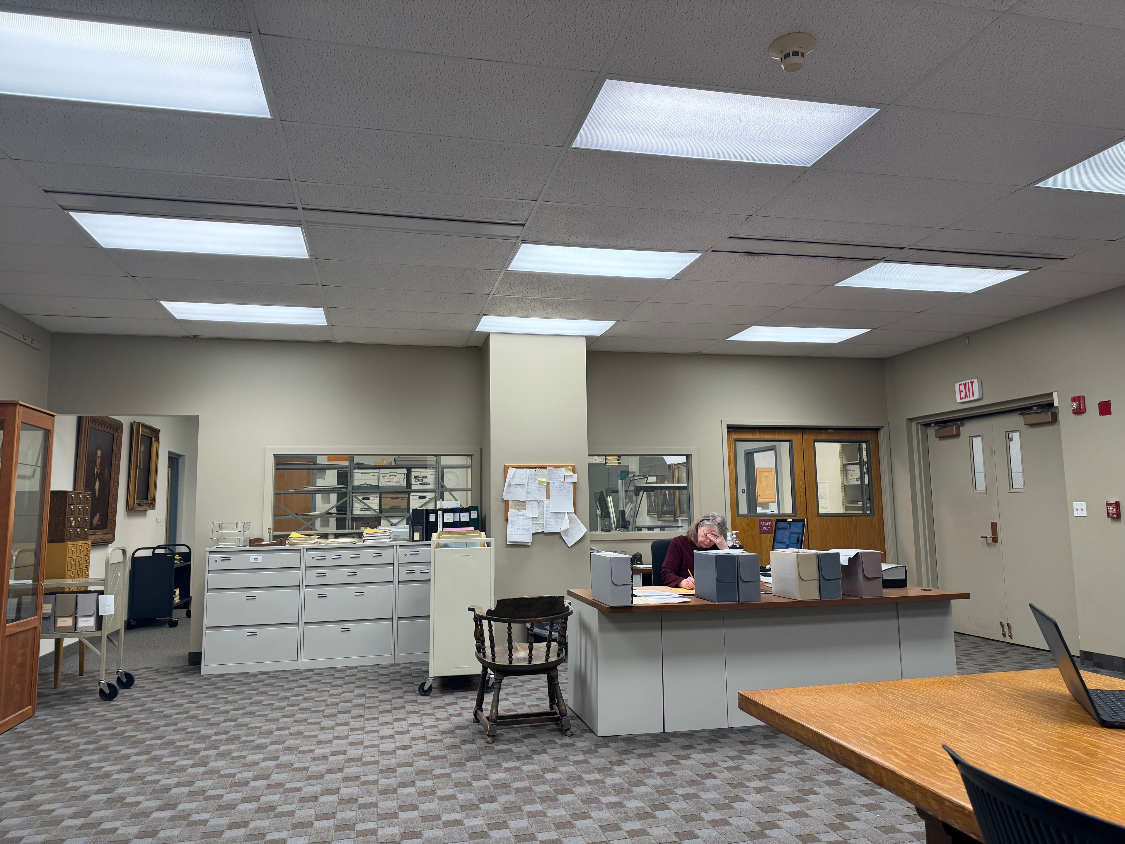 CWRU Archives research room interior